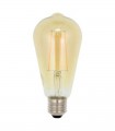 ΛΑΜΠΑ LED FILAMENT ST64 8W 800Lm E27 2500K (ΘΕΡΜΟ ΦΩΣ) LEDISONE-RETRO 1513530 VITO