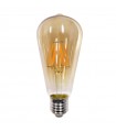 InLight E27 LED Filament ST64 8watt Dimmable με μελί κάλυμμα (7.27.08.24.1)