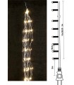 200Led Σταθερά Λαμπάκια Copper (Χταπόδι) 10 Πλοκάμια x 20Led Με Ασημί Καλώδιο Και Θερμό Φωτισμό Με Μετασχηματιστή Ip44 ,2 Μέτρα