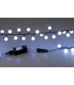 100Led Φωτάκια Με Επέκταση Και Μετασχηματιστή Ip44,Με Πράσινο Καλώδιο / Λευκό Λαμπάκι 2,5 μέτρα