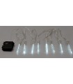 40Led Κουρτίνα Με 8 Tube Διπλής Όψης Με Μπαταρίες ΑΑ Και Χρονοδιακόπτη ,10cm x 210cm