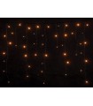 100Led Σταθερή Ασύμμετρη Κουρτίνα Rubber Με Επέκταση Ip65 Και Μπρίζα Σούκο 200 x 70(h)cm,Πράσινο Καλώδιο/ Θερμό Λαμπάκι (Kelvin: