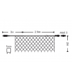 Δίχτυ LED 320L 2x2,5m πράσινο καλ. ψυχρό 31V IP44 +επέκταση