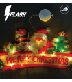 Ακρυλικό 3D Merry Christmas LED 45x23cm Θερμό με μπαταρίες 3xAAA FLASH