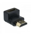 ΜΟΥΦΑ HDMI MALE - HDMI  FEMALE ΓΩΝΙΑΚΟ (CR348F-M)