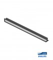 ΧΩΝΕΥΤΟ ΓΡΑΜΜΙΚΟ ΦΩΤΙΣΙΤΙΚΟ LED PROFILED-RL1 65x45x1200mm 42W 3000K (ΘΕΡΜΟ ΛΕΥΚΟ) 4200Lm ΜΑΥΡΟ 2425020 VITO